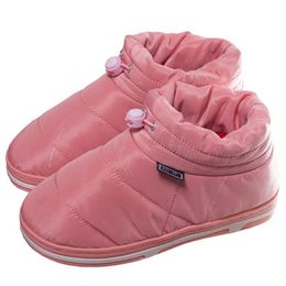 Winter Women's Warm Shoes Leisure Down Elastic Band Furniture Cotton Female Slippers Girl