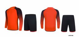 062 Long sleeved goalkeeper Shirt Customized service DIY Soccer Jersey Adult kit breathable custom personalized services school team Any clu