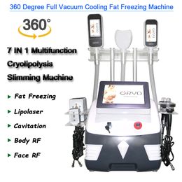 cavitation lipolaser fat freezing slimming machine 360° vacuum suction body shaping multifunction RF lipo laser beauty equipment