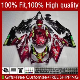 Injection Fairings For Aprilia RSV RS 125 R RR 125RR RS4 RS-125 12-16 38No.48 RSV125 RSV-125 RS125 12 13 14 15 16 Wine red RSV125RR 2012 2013 2014 2015 2016 OEM Body Kit