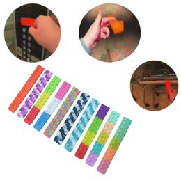 Magic Universal Sucker Novelty Games Fidget Toys Suction Cup Board Square Pat Silicone Sheet Kids Stress Relief Toy