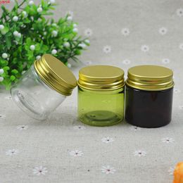 50pcs Cream bottle for avoiding light round small plastic jars containers with lids cosmetic packaginggoods