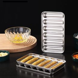 Stainless Steel Sausage Mould Homemade Baking Pan Infant Steamed Cake Moulds Baby Assisted Food Tool Multifunctional Kitchen Tools BH4838 TYJ