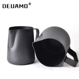 Non-Stick Stainless Steel Black Pitcher Milk frothing jug Espresso maker Coffee Pitcher Barista Craft Coffee Pot Latte Milk Jug