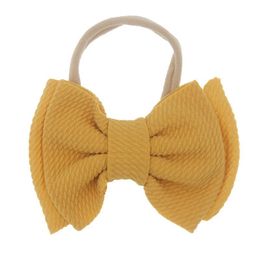 2021 16 Colours Cute Big Bow Hairband Baby Girls Toddler Kids Elastic Headband Knotted Turban Head Wraps Bow-knot Hair Accessories