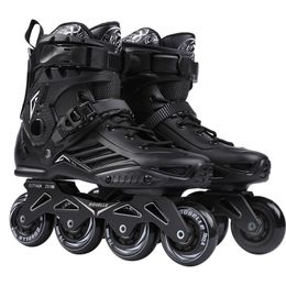 -Inline скоростные коньки обувь хоккейный роликовый коньки кроссовки ролики женщин мужские роликовые коньки для взрослых inline профессионал