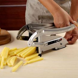 Hand French Fries Cutting Cucumber Strip Cutter Stainless Steel Cutting Potato Strip Cutter Machine Bar Cutting Making Tool 210326