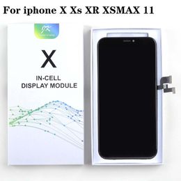 Cell Phone LCD Panel Pantalla For iPhone XR X XS MAX 11 OLED Incell With 3D Digitizer Assembly No Dead Pixel Screen Replacement Display Parts