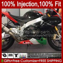 Injection Fairings For Aprilia RSV4 RSV-1000 RSV 1000 RSV1000 R RR 09 10 11 12 13 14 15 39No.72 RSV1000RR 2009 2010 2011 2012 2013 2014 2015 RSV1000R Red green 09-15 Kit