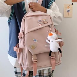 Fashion Women Backpack Waterproof Nylon Kawaii School Bag For Teenager Girls College Student Laptop Mochila Cute Femal Rucksack273h