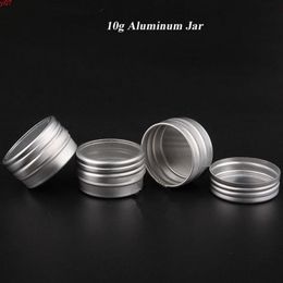 10g Visible Small Aluminium Cosmetic Jar,Cap With Window,10ml High Quality Portable Metal Pot Box F20171357high qty