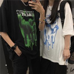 mens gothic clothes UK - Men's T-Shirts Oversized Men Women T Shirt Cyber Ghetto Style Tshirt Summer Tee Tops Alt Goth Gothic Graphic Clothing Harajuku Punk Grunge