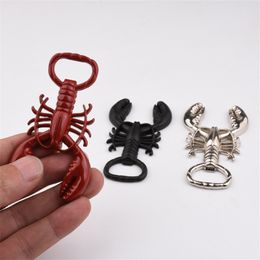 10Pieces/Lot cs Creative Lobster Shaped Bottle Opener Portable Metal Wine Beer Bottle Opening Tool Keychain Accessory