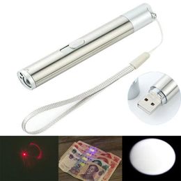 Cat Toys LED Light Laser Red Pen Tease Cats Rods Visible Laserpointer Funny Interactive Goods For Pets 3-in-1 Infrared