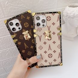 Designer Phone Cases for iphone 13 12 Pro MINI 11 XR XS Max 7 8 plus PU leather cover luxury shell