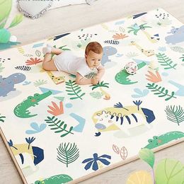 Thicken 1cm Foldable Cartoon Baby Play Mat Xpe Puzzle Children's Mat High Quality Baby Climbing Pad Kids Rug Games Mats Gift 210724