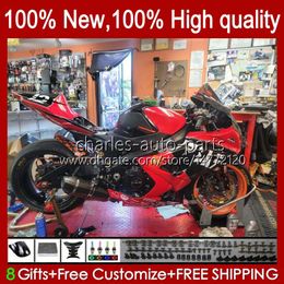 Fairings For SUZUKI GSXR-1000 GSXR 1000 CC GSXR1000 2007 2008 Bodywork 48No.151 GSXR1000CC GSX R1000 2007-2008 K7 1000CC GSX-R1000 07 08 Factory Red Motorcycle Body