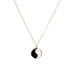 Pendant Necklaces Pair Punk Link Chain Tai Chi Necklace For Women Men Lover Friend Hip Hop Yin Yang Paired Couple Choker Jewellery Gift