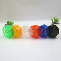 Herb grinder with 3layer 60mm plastic tobacco smoke accessories smoking pipes acrylic grinders WY1433-WLL