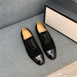 L5 Luxury Brands Men Oxford Shoes White Black Brown Men designer Dress Office Wedding Formal shoes Lace up Pointed toe Leather Shoes Men 22