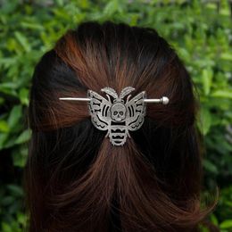 Dead Head Moth Hairpin Wicca For Women Jewellery Gift Hair Clips & Barrettes