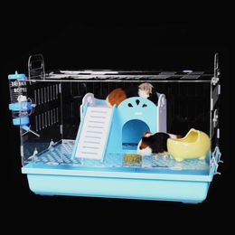 Small Animal Supplies Acrylic Transparent Guinea Pig Cage Breeding Extra Large Indoor Household Villa Nest House Pet