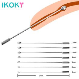 yutong IKOKY Male Urethral Dilator Metal Urethral Catheter Penis Plug Sounding Horse Eye Stimulation Adult Products nature Toys for Men