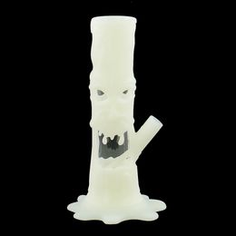 give out light candle silicone water hookah bong pipes for smoking Glass Bongs Tobacco