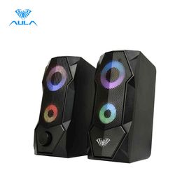 AULA N-301 Speaker Aux 3.5mm Stereo Surround Music Speakers Column Sound Computer PC Home Notebook TV Loudspeakers