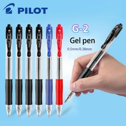 Gel Pens 12 Pcs Japan Pilot Push-Type PenBL-G2 Quick Dry Smooth 0.5mm/0.38mm Large Capacity Student Office