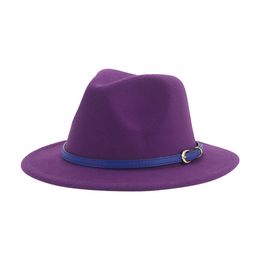 2021 Women Fedoras Girls Hat Boys Hat Felted Kids Baby Caps Small 52cm 54cm Belt Wedding Cute Kid Fedoras Sombreros De Mujer