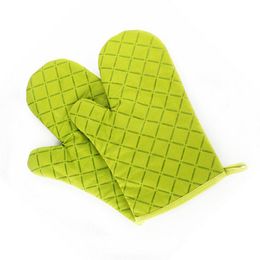 Kitchen Oven Mitts With Non-Slip Silicone Printed Cotton Glove 1 Piece of Heat Resistant Cooking Baking Grilling Tools