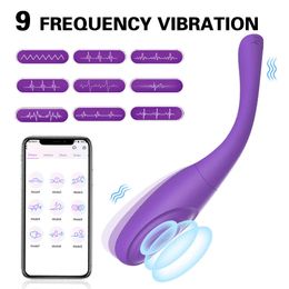 Long Distance APP Control Dildo Vagina Massager Vibrating G-spot Waterproof Massager Adults Game Sex Toys for Couples Women P0822