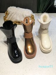 stivali da donna alla moda pelliccia calda invernale uno stivale antiscivolo con suola spessa scarpe da neve all'aperto prezzo di produzione in fabbrica per capelli eversione