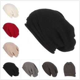 Men Women Knitted Hat Warm Beanie For Man Hip Hop Winter Hats Unisex Solid Color Bonnet Casual Skullies Beanies Autumn Caps 2020 Y21111