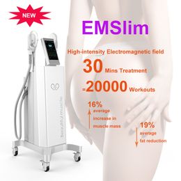 New Fat Reduction slimming Device Electromagnetic Energy abs Toning and Buttocks Liting EMSlim machine 2 years warranty