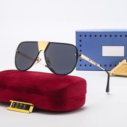 New Classic Designer Sunglasses Fashion Trend 1271 Sun Glasses Anti-Glare Uv400 Casual Eyeglasses For men and Women
