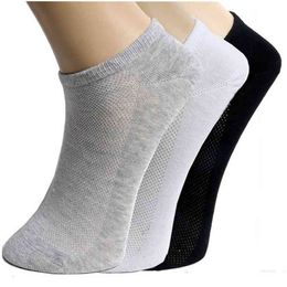20pcs=10pair Women's Socks Couple Unisex Mesh Woman Socks Ladies Summer Female Male Short Ankle Socks White Grey Black Sokken 210720