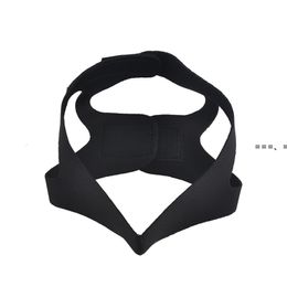 NEWBlack Anti Snoring Chin Strap Neoprene Stop Snoring Chin Strap Support Belt Anti Apnea Jaw Solution Sleep Device Snoring Cessation RRD136