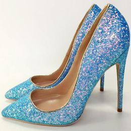 Descuento Tacones Azules Brillantes 2022 en venta en DHgate.com