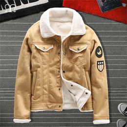 Mens Windbreaker Läder Jackor Militär Casual Bomber Coat Man Kläder Vinter Höst Motor Biker Jacket Män Outwear 211110