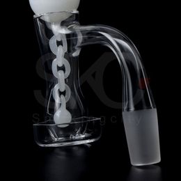 DHL!! Smoke Dab All-In-One Frosted Joint Seamless welding Beveled Edge Quartz Banger Full Weld Nail For Rigs Pipes Bong