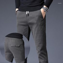 Men's Pants Casual Spring Autumn Winter Designer Solid Color Plus Size Slim Stretch Men Sweat 28-381