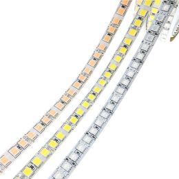 2021 New SMD 5054 5050 IP65 IP67 RGB 12V Waterproof Non-waterproof Led flexible strips light 600 Leds 5M double side high quality