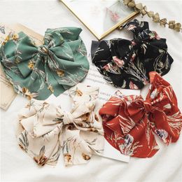 Flower Multi Layer Big Bow Barrette hair Clips Girls Women Headwear Hair Accessories