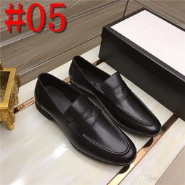 L5 Classic Business Men's Dress Shoes Fashion Elegant Formal Wedding Shoes Men Slip on Office Oxford Shoe for Men Black 2020 Summer