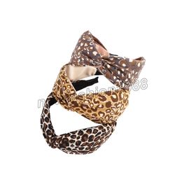 Fashion Thicken Leopard Hairband Ladies Knot Retro Hairband Elastic Headband Winter Hairbands Warm Hair Accessories