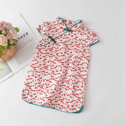 Babyfashion Girls Casual Dresses 2021 New Fashion Kids Chinese Style Clothes Baby Girl Party Outfits Flowers Clothing 2 8 Years Q0716