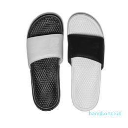 Fashion Mens Womens Summer Slippers Benassi JDI Mismatch Beach Slide Sandals Komfort Flip Schuhe Leder breit Flops EUR 36-45