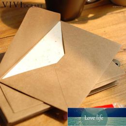 Vividcraft 100pcs/lot Vintage Diy Multifunction Kraft Envelope Envelope Gift Birthday Wedding Envelopes 16*11cm Card Paper R0V91 Factory price expert design